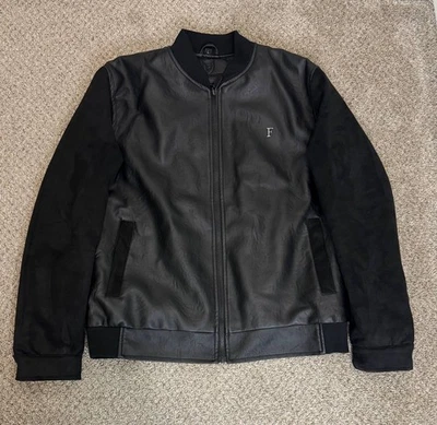 Chaqueta de Cuero Ferrari Colección F Para Hombre Negra Hecha en Italia Talla: L Foto 1 de 4