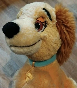 Disney Exclusive Lady & The Tramp Lady 14 Zoll weiche Plüschfigur Spielzeug Hund sehr guter Zustand - Bild 1 von 7