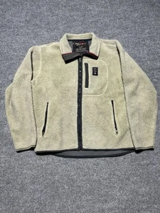Vintage Abercrombie and Fitch XL Creme Full Zip Deep Pile Sherpa Fleece Jacke - Bild 1 von 6