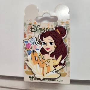 Prendedor Disney DLRP La Bella y la Bestia Floral Princesa Bella Disneyland París - Imagen 1 de 1