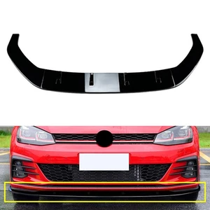 Front Bumper Spoiler Splitter Lip Fit VW Golf MK7.5 R Rline 2017-2019 - Picture 1 of 8