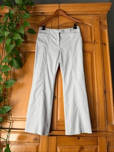 Crocodile Ladies Light Gray Pants Women’s Size S / 46  Straight Leg Casual Trous - Picture 1 of 12
