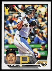 2023 Topps Cal Mitchell #313 BASEBALL CARD Rookie Pittsburgh Pirates RC - Foto 1 di 2