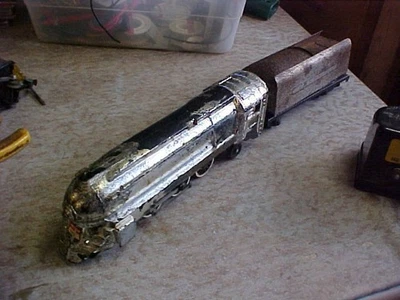 356 American Flyer Chrome Silver Bullet Locomotive & Tender -  ( C ) - Image 1 of 4