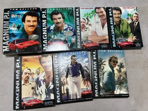 Tom Selleck Magnum PI DVD Video Series Seasons 1,3,4,5,6,7,8 EC TV - Bild 1 von 4