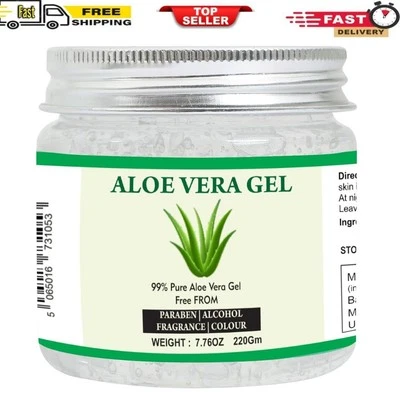 Aloe Vera Gel | 100% Pure Natural Aloe Gel | for Moisturizing Face Skin & Hair C - Image 1 of 4