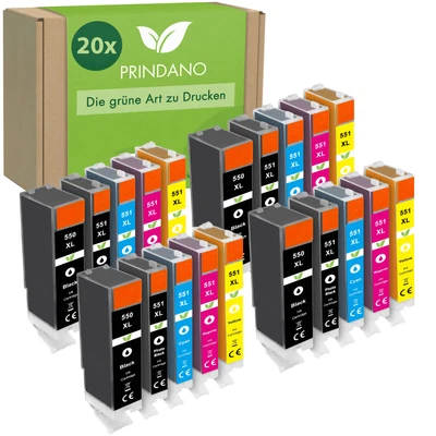 Patronen für Canon PGI-550 CLI551 Pixma MX925 IP7250 MG5650 IP7200 IX6850 IP8750 - Bild 1 von 4