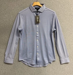 Camisa de vestir RLX Ralph Lauren Golf Concept 1 azul con botones para hombre pequeña NUEVA NUEVA CON ETIQUETAS - Imagen 1 de 11