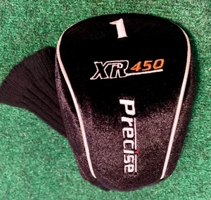 Precise Golf XR 450 Driver 1-Cubierta de Cabeza de Madera Negro Blanco con Calcetín - Imagen 1 de 5