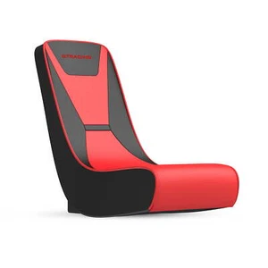 GTRACING Faux Leather Floor Rocker Video Gaming Chair, Red - Picture 1 of 6