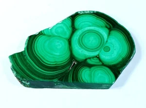 249 CT NATURAL FLOWER PLUME MALACHITE POLISH SLAB TILE UNTREATED GEMSTONE MJ-217 - Picture 1 of 6