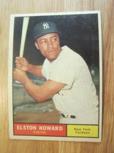 Elston Howard 1961 Topps #495 Trading Card MLB Baseball New York Yankees - Picture 1 of 10