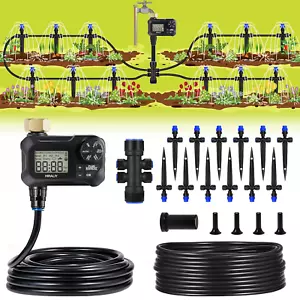 50FT Automatic Drip Irrigation Kits with Garden Timer, Garden Watering System fo - Picture 1 of 12