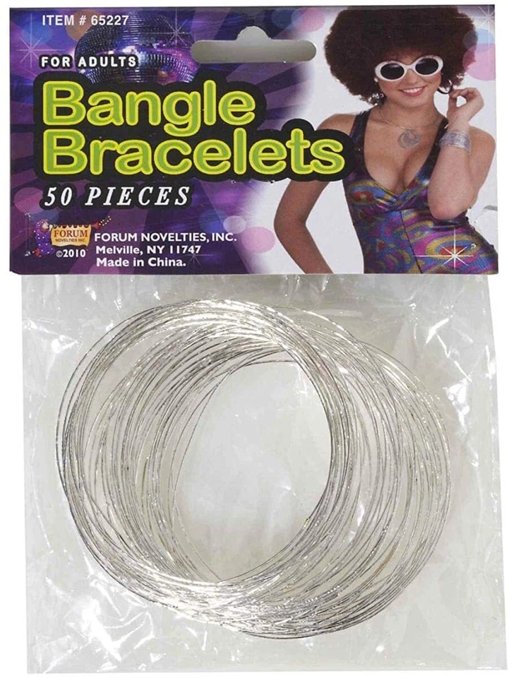 Pulseras Brazalete Plata Adulto Gitano, Pirata o Discoteca Años 70 Foto 1 de 1