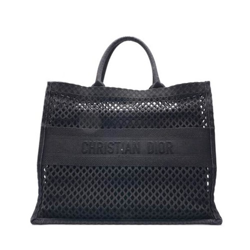 Christian Dior borsa grande a libro in rete nera