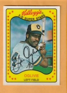 Ben Oglivie Milwaukee Brewers 1981 Kellogg's #20 Wayne State - Foto 1 di 2