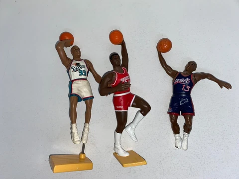 Vintage NBA Starting Line Up Figures Grant Hill Hakeem Olajuwon Shaq Dream Team Cover