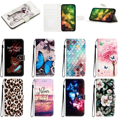 For Samsung A12 A13 Painted Pattern PU Leather Flip Wallet Case Phone Case Cover - Image 1 of 4
