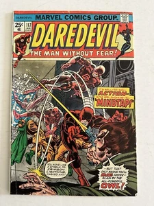 DAREDEVIL #117 (EN MUY BUEN ESTADO) 1975 VIUDA NEGRA, ¡APARIENCIA BÚHO! MARAVILLA DE LA EDAD DE BRONCE - Imagen 1 de 3