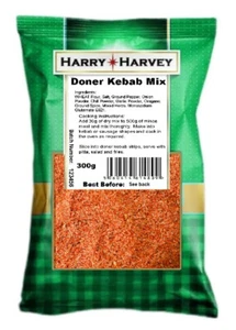 Harry Harvey Doner Kebab Mix 300 g - Mezcla de condimentos y especias - Shawarma Gyro Donna - Imagen 1 de 3