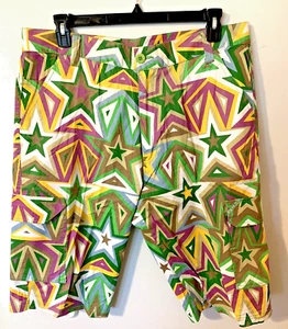NEW CLH Creating Limitless Heights Mens Cargo Shorts Sz 36 Multi-Color Print - Picture 1 of 5