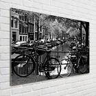 Wandbild aus Plexiglas® Druck auf Acryl 100x70 Landschaften Fahrräder Amsterdam