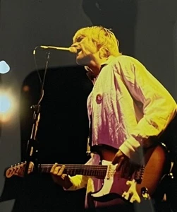 Kurt Cobain Photo Transparency Nirvana On Stage Orig Circa Late 80's/Early 90's - Picture 1 of 13