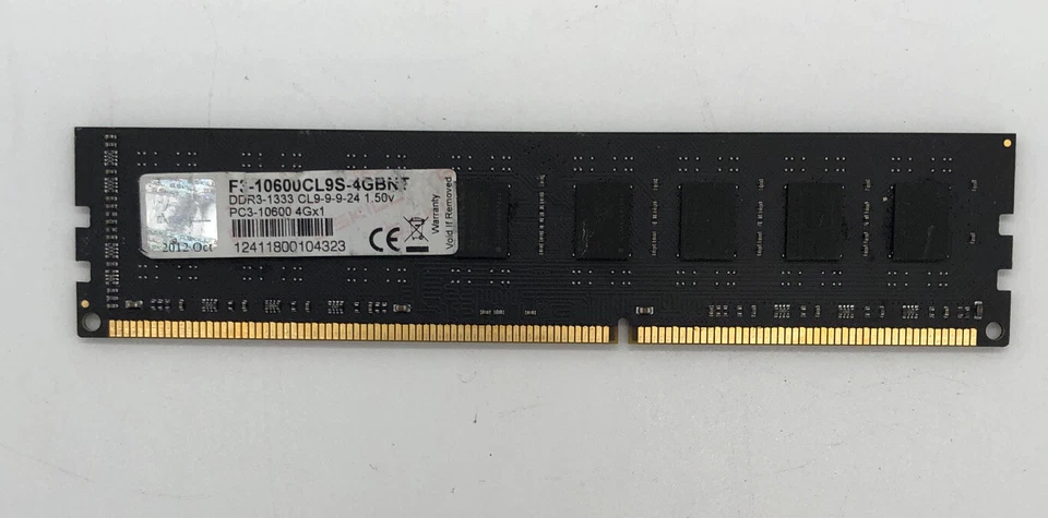 G.SKILL F3-10600CL9S-4GBNT - 4GB DDR3 RAM - 4Gx1 PC3-10600 - Bild 1 von 1