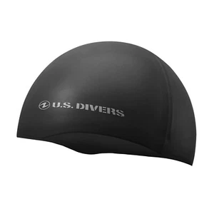 U.S. Taucher Silikon Badekappe für Erwachsene Top Dichtung (schwarz) Unisex - Bild 1 von 5