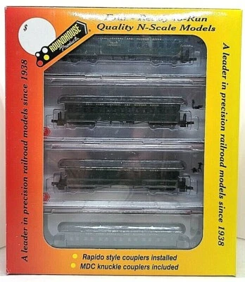 N Roundhouse 89418 50' Overland NYC&HR Juego de 4 pases para autos Rap+knuc+mtl whls Nuevo en caja #1 Foto 1 de 4