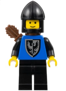 MINIFIGURE LEGO CASTELLO CASTLE CAVALIERE BLACK FALCON CAS301 - Imagen 1 de 1
