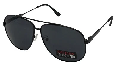 Gafas de sol Guess para hombre mate de metal negro aviador, lentes de humo GO00027. 2A Foto 1 de 4