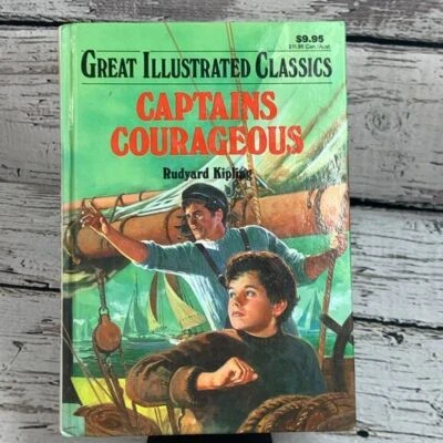 Captains Courageous - Rudyard Kipling Great Illustrated Classics Hardcover Book - Image 1 of 4