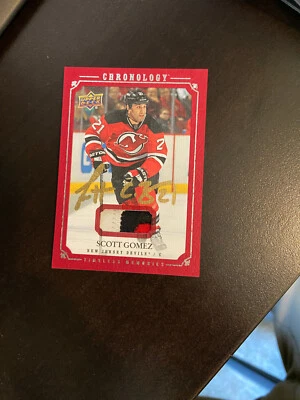 2019-20 Upper Deck Chronology Scott Gomez Timeless Patch Auto DEVILS RARE - Image 1 of 2
