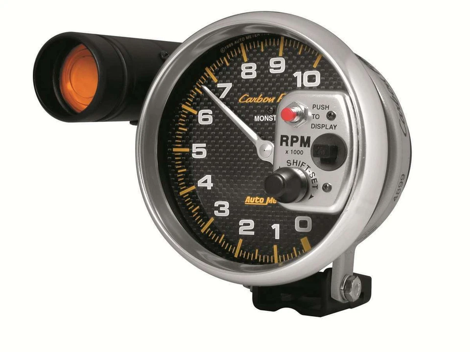 AutoMeter 4899 Carbon fiber Ultra-Lite Tachometer gauge, 5 in., Electrical - Image 1 of 1