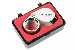 Lente triple 10x 18 mm lupa de gafas con estuche, lupa de gafas lupa - Imagen 1 de 4