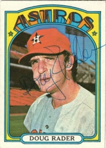 DOUG RADER-TERCERA BASE-HOUSTON ASTROS-1972 TOPPS #536-AUTOGRAFIADO-NÚMERO ALTO - Imagen 1 de 2