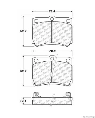 Centric Rear Disc Brake Pad for 1997-2007 Mitsubishi Montero Sport (103.07330) - Image 1 of 4