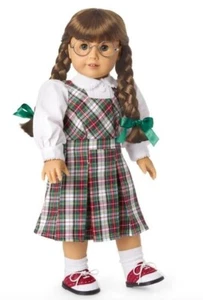 NEW American Girl Molly SCHOOL OUTFIT Complete 2022 New in Box Plaid Saddle Shoe - Picture 1 of 7