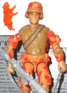 ****** ORANGE bobcat variant ***** GI JOE vintage 1988 SPEARHEAD & MAX Complete - Picture 1 of 7