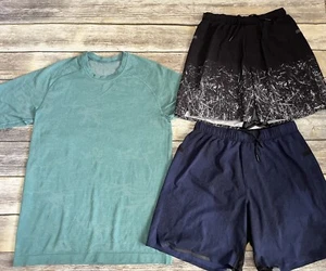Men’s Lululemon Lot-of-3 BUNDLE, 2 Shorts And 1 Short Sleeve VERY NICE🔥 - Picture 1 of 14