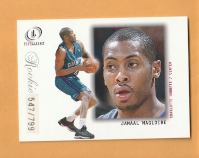 Jamaal Magloire Charlotte Hornets 2000-01 Fleer Legacy #100/799 radiocontrol novato 2F Foto 1 de 2