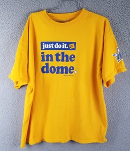 Seattle Mariners Shirt Nike Mens XL Yellow Vintage MLB Baseball Do It DOME '04 - Picture 1 of 7