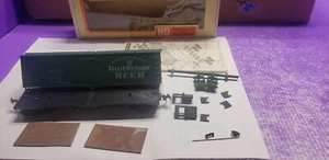 TM Train Miniature HO Scale 40' Wood Reefer Budweiser Beer #1804 Vintage  - Picture 1 of 10