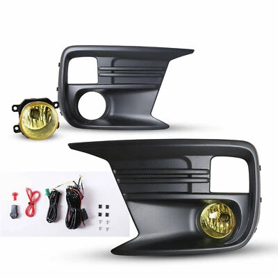 Luces antiniebla de lente amarillas para Subaru WRX STI 2018-2021 con kit de interruptor de cableado de bisel Foto 1 de 2