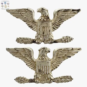 INSIGNIA DE CORONEL USMC del ejército de Estados Unidos antes de la segunda guerra mundial 🙂 águilas esterlinas sugarman atornillado #2 - Imagen 1 de 10
