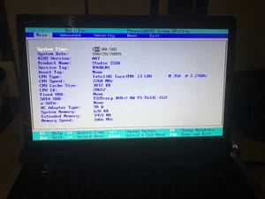 LCD laptop Dell PP39L Studio 1555 Schirm - Afbeelding 1 van 2