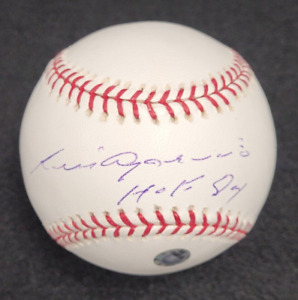 LUIS APARICIO Signed Inscribed HALL OF FAME Official MLB Baseball-WHITE SOX-MLB