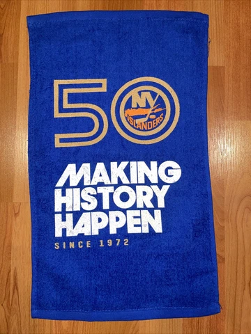 NHL New York Islanders 50th  “Making History Happen Since 1972” Rally Towel Cover
