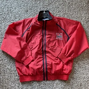 Nebraska Cornhuskers NCAA LOGO 7 80s Nylon Windbreaker Jacket Adult L - Picture 1 of 6